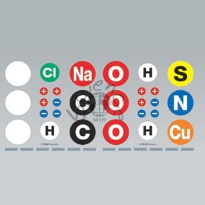 자석식 분자 구조 모형(화학 기호판)