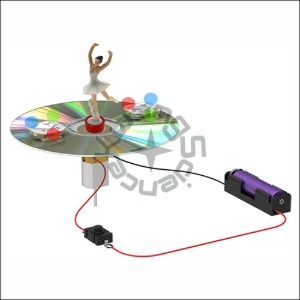 뉴 전동 자이로 팽이 CD 위의 발레리나(일반형/LED형)