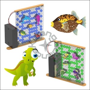 뉴 개구리알 LED 액자 조명등(5인용)공룡시대/바다세상